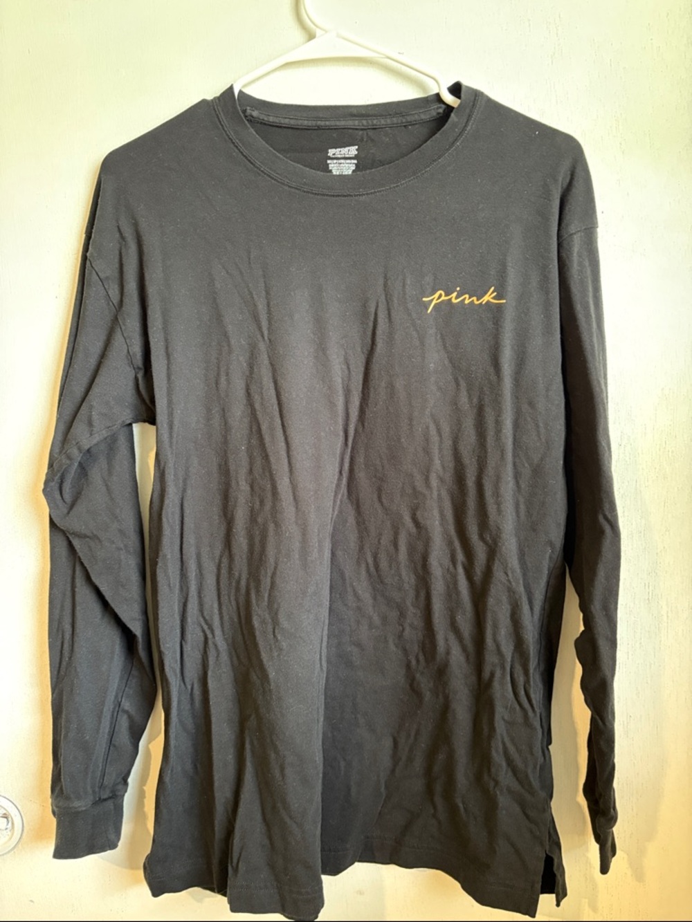 PINK Victoria's Secret spooky Black Long-Sleeve.
